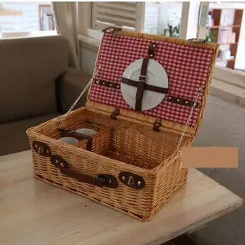 

Wicker Bin Outing The Cane Makes Up The Picnic Basket Receive Mobile Fruit Basket Basket Receive Basket Outdoors For A Picnic