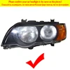 Hight Quality CCFL Angel Eyes Kit Warm White Halo Ring For BMW X5 E53 Pre facelift 2000 2001 2002 2003 Demon Eye ► Photo 2/6