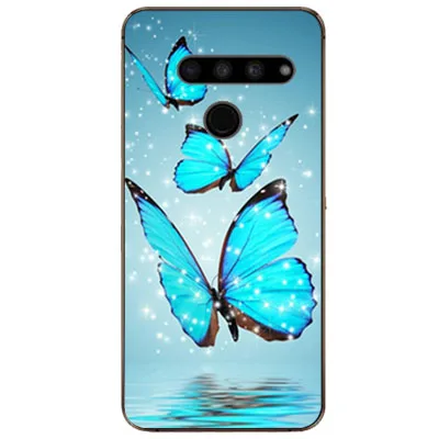 Для LG G8s чехол ThinQ Роскошный из ТПУ и силикона Чехлы для G8 задняя крышка телефона Q60