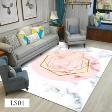 Чистый красный мраморный геометрический узор в скандинавском стиле ковер для гостиной спальня простой домашний ковер