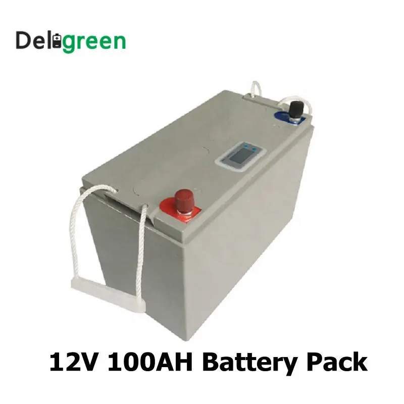 12V 100AH Lithium 3.2V LiFePO4 Battery pack for Solar Energy storage system Electric Boat Yatch with Led display | Электроника