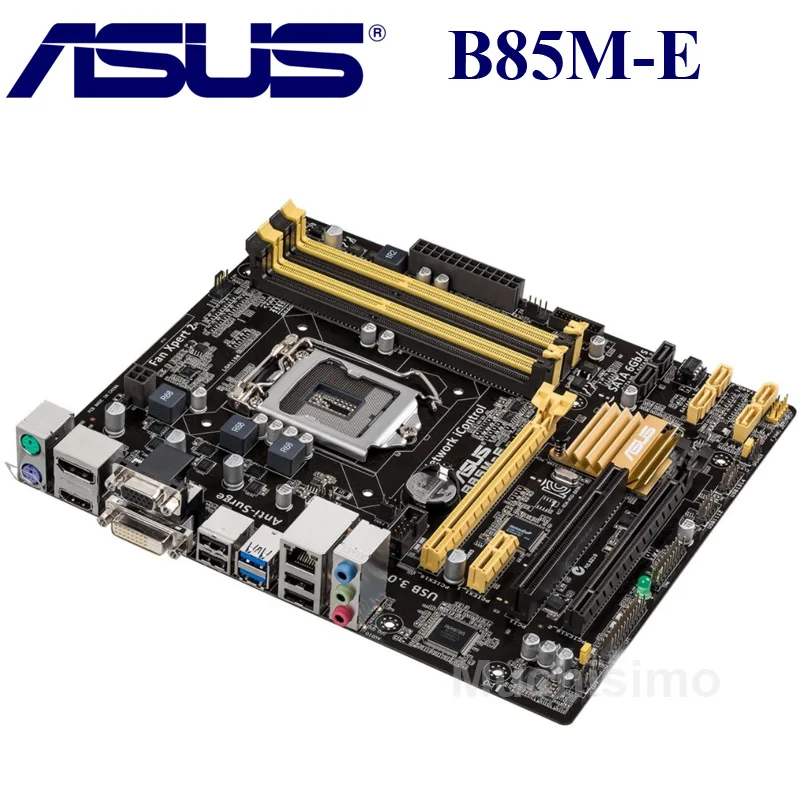 LGA 1150 ASUS B85M-E материнская плата Micro ATX B85M-E B85ME системная плата B85M DDR3 для Intel B85 32GB настольная материнская плата USB 3,0 б/у