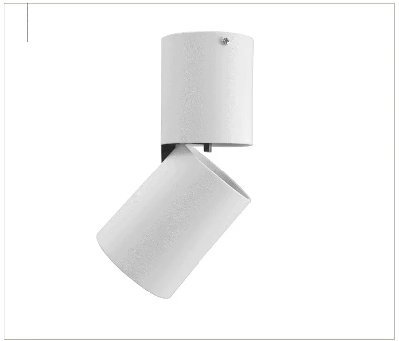 Регулируемый вращающийся светодиодный светильник 10 Вт 15 Вт 20 Вт Регулировка поверхности COB светодиодный точечные потолочные светильники AC110-220V светодиодный потолочный светильник
