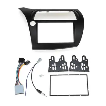 

2 DIN Car Radio Stereo Panel Frame Fascia CD Trim Double Din For cCivic Hatchback 2006- 2011