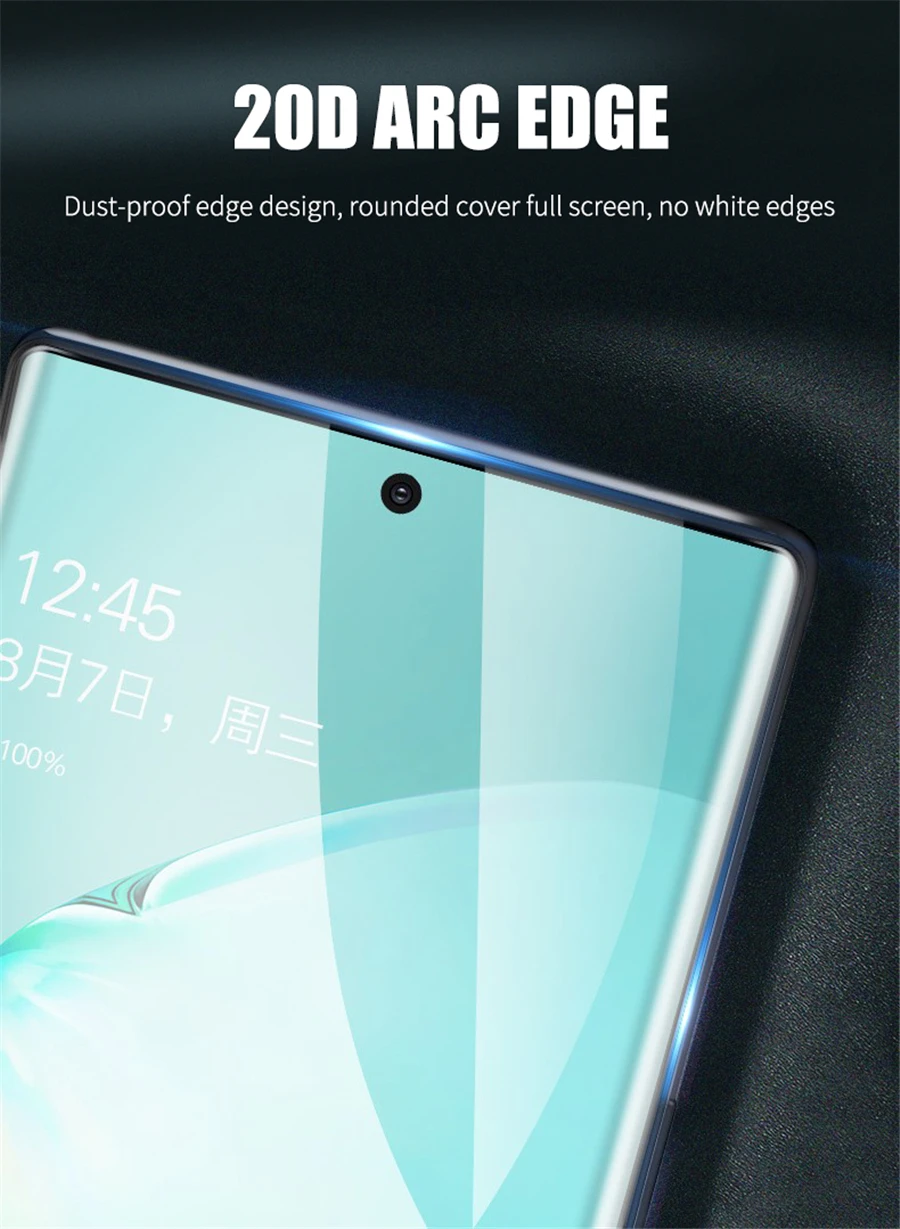 20D стекло для samsung Note10 Plus закаленное стекло для samsung Galaxy Note 10 Plus 8 9 S10 E S9 S8 Plus Tremp glass es пленка