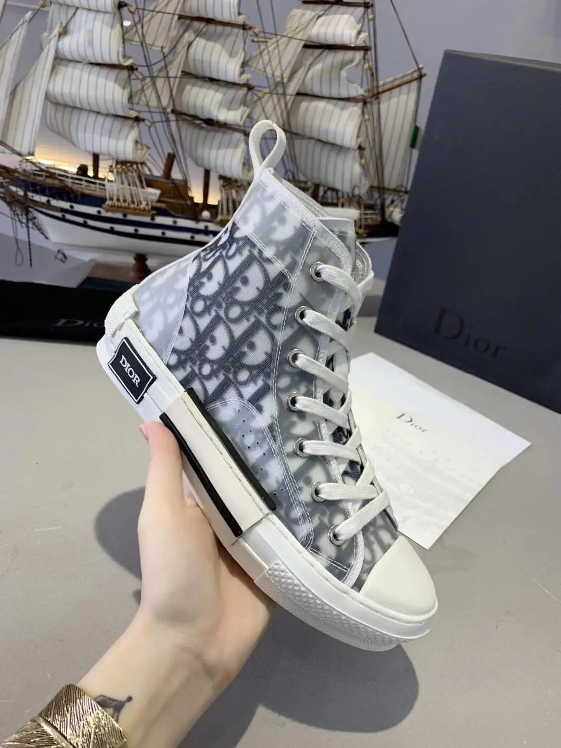 Кроссовки Christian Dior мужские/женские на платформе модная повседневная обувь