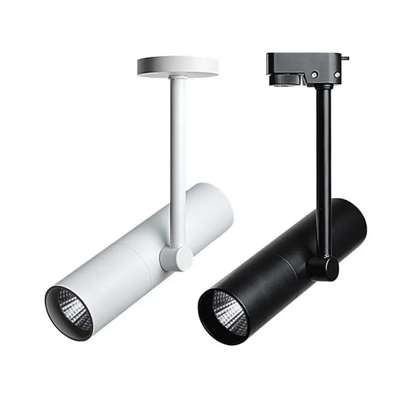 COB LED 트랙 라이트 레일 스포트라이트, 의류 신발 상점 상업용 램프, 15W