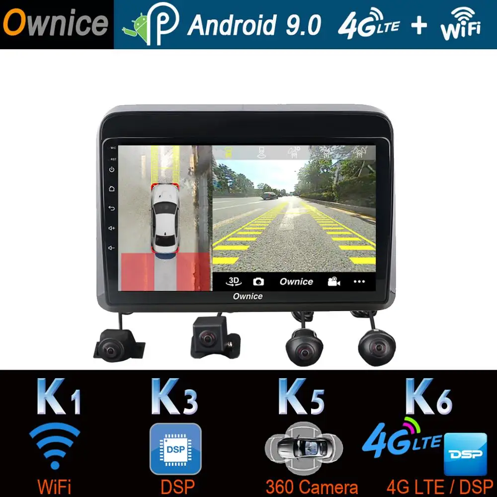 

360° Panoramic 4G LTE Android 9.0 4G+64G GPS Radio SPDIF DSP CarPlay Car Multimedia Player for Suzuki Ertiga 2018 2019 Head Unit