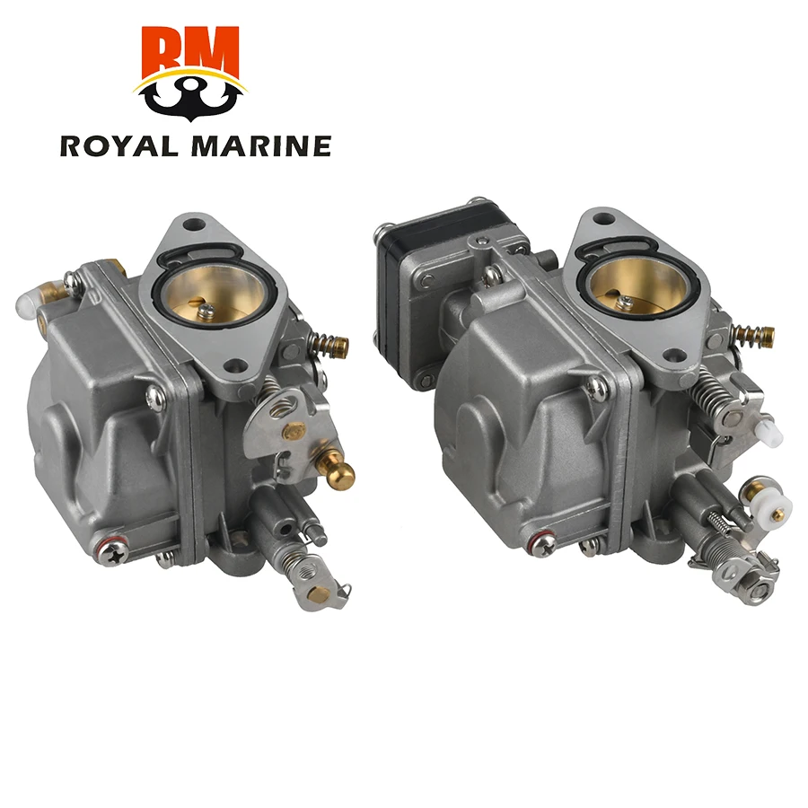 6L2-14301 6L2-14302 Carburetor Assy (2pcs) For Yamaha Outboard Motor 2T 2 Cylinder 20HP 25hp 25MLHU 6L2-14302-00 6L2-14301-00