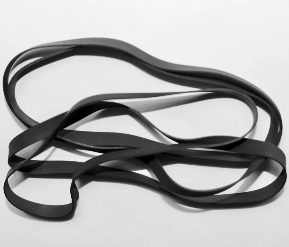 

4Pieces Fold Length:235mm Width:4mm Thickness:0.6mm Opener Phonograph Audio Drive Belt Transmission Flat Belt