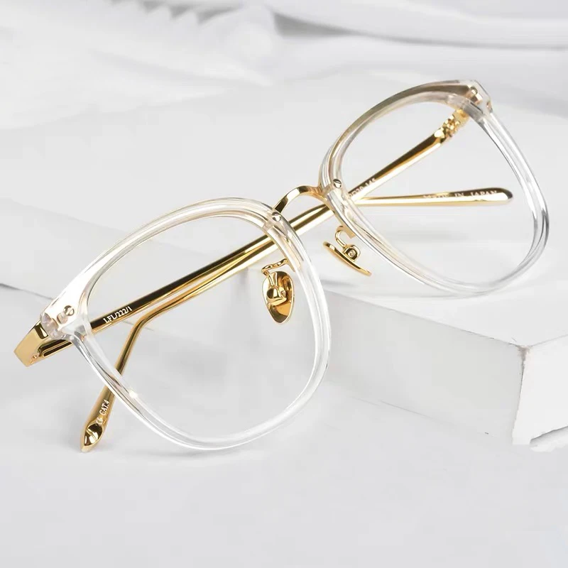 Прозрачные оправы для очков женские негабаритные Металлические Пластиковые очки мужские украшения прозрачные оптические оправы espejuelos de mujeres