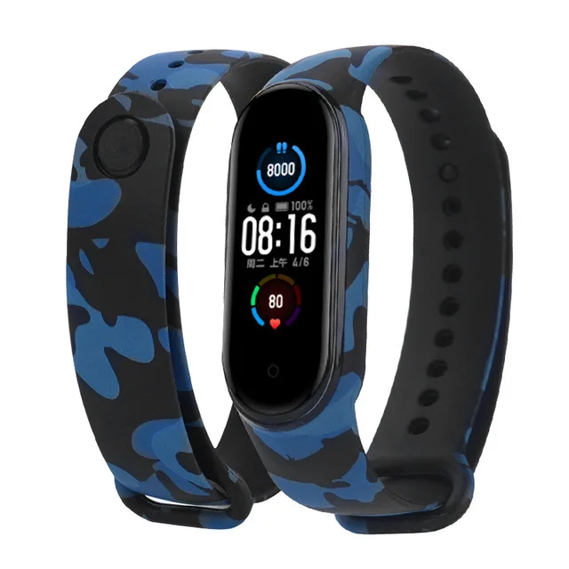 Graffiti style Strap For XiaoMi Mi Band 3 4 5 6 Silicone Wrist Strap For XiaoMi MiBand 6 sports strap for mi band 5 3 4 bracelet D17