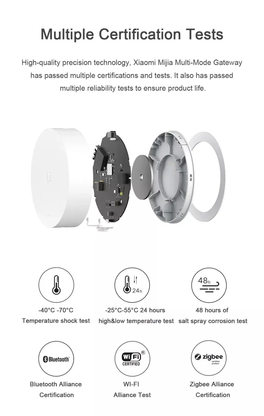 Xiaomi Mijia Multi-Mode Gateway ZigBee 3.0 WIFI Bluetooth Mesh Hub Voice Remote Control Smart Home Remote Control Center (10)