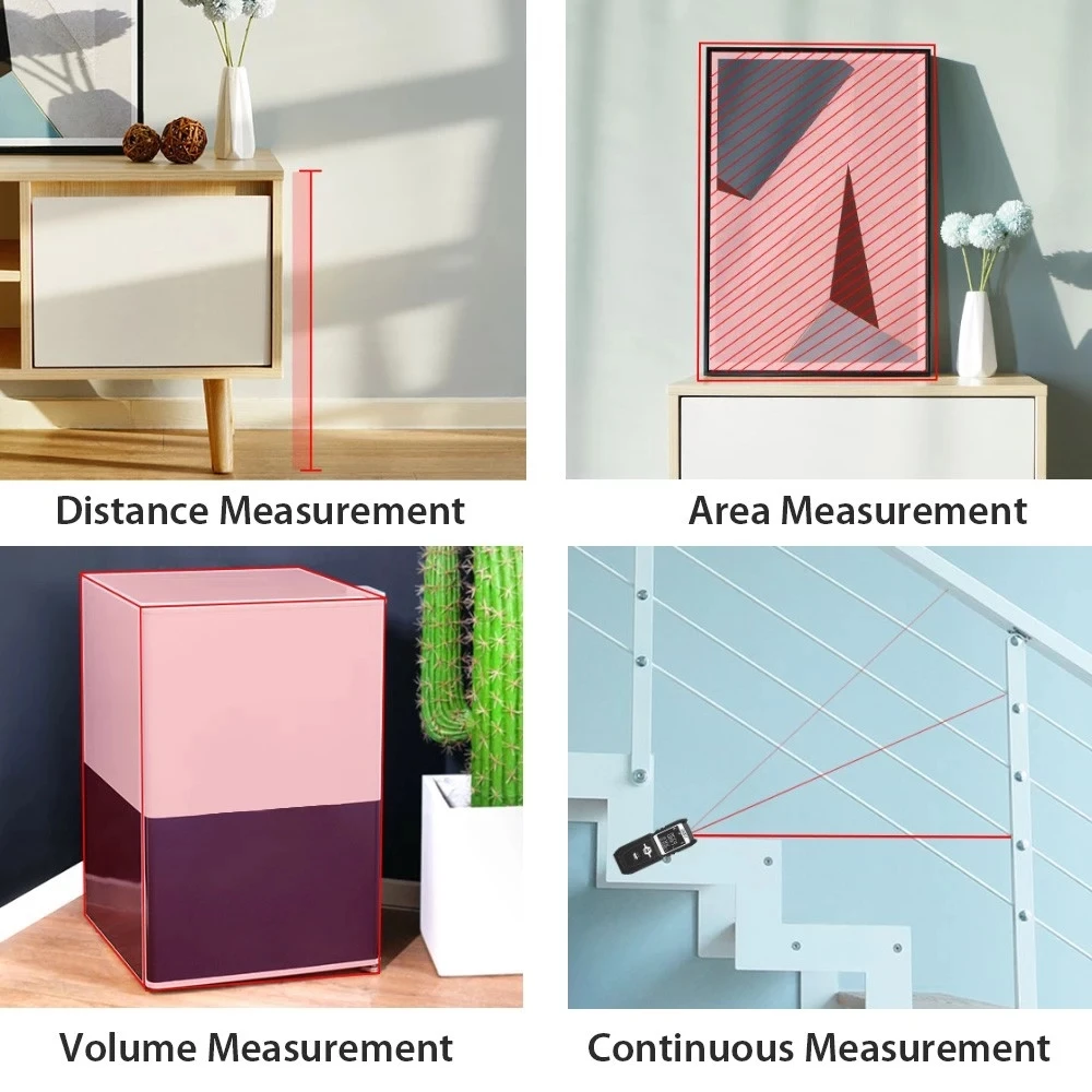 Youpin AKKU 40M Laser Rangefinder Digital Laser Distance Meter battery-powered laser range finder tape distance measurer (2)