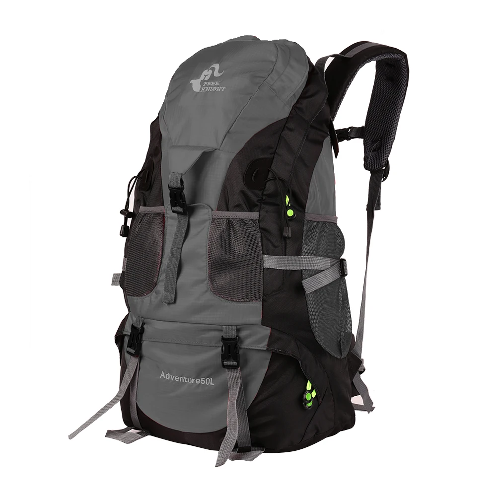 Black 50L открытый рюкзак для альпинизма для верховой езды, дорожная водонепроницаемая сумка для мужчин и женщин - Цвет: Black