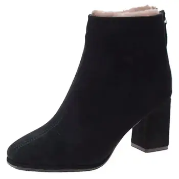 

High quality new women's shoes of Chinese brand, women's boots with zipper and fashionable middle sleeve, free delivery