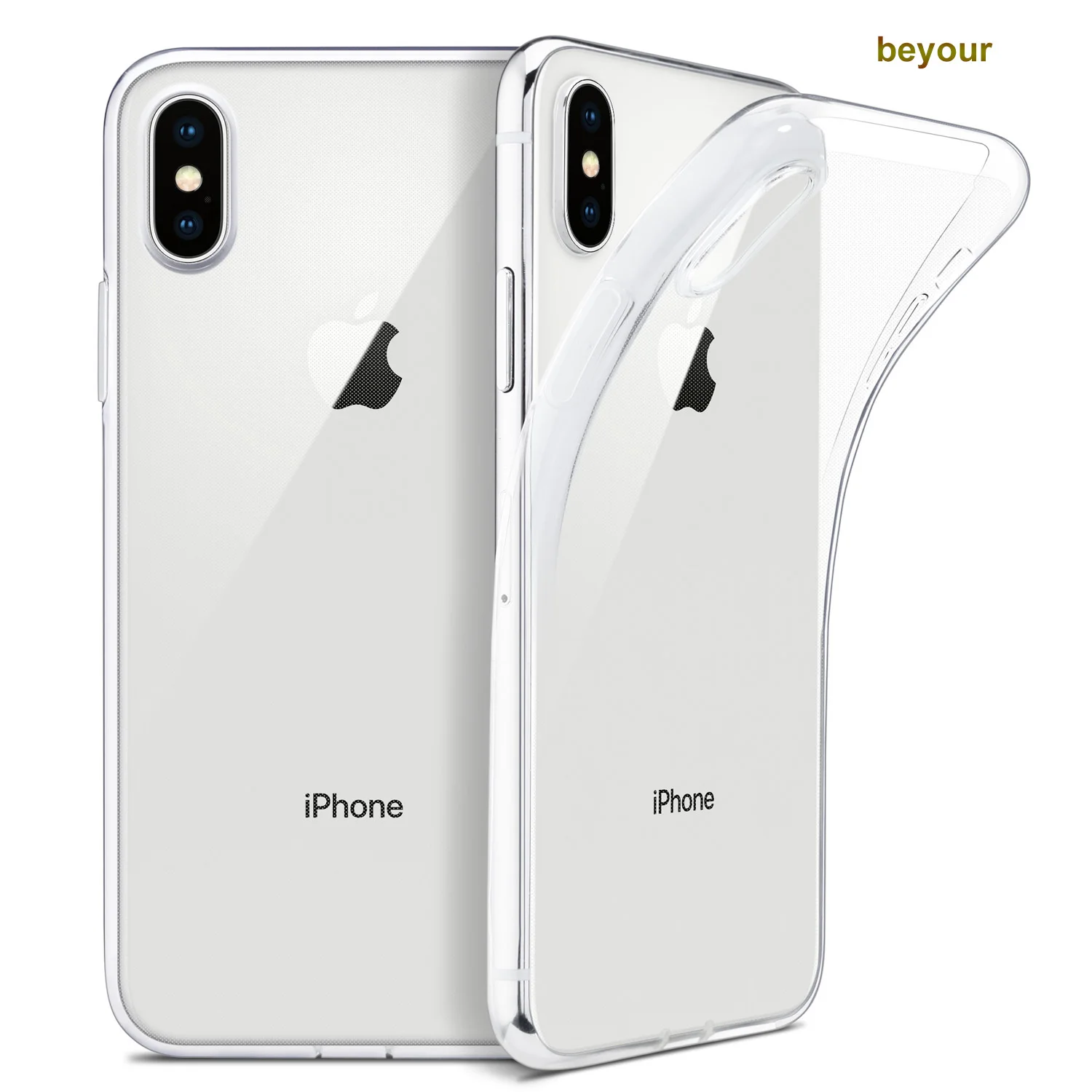 

For iPhone X Case, Slim Clear Soft TPU Cover Support Wireless Charging for Apple 5.8" iPhone X /iPhone 10 (2017 Release)