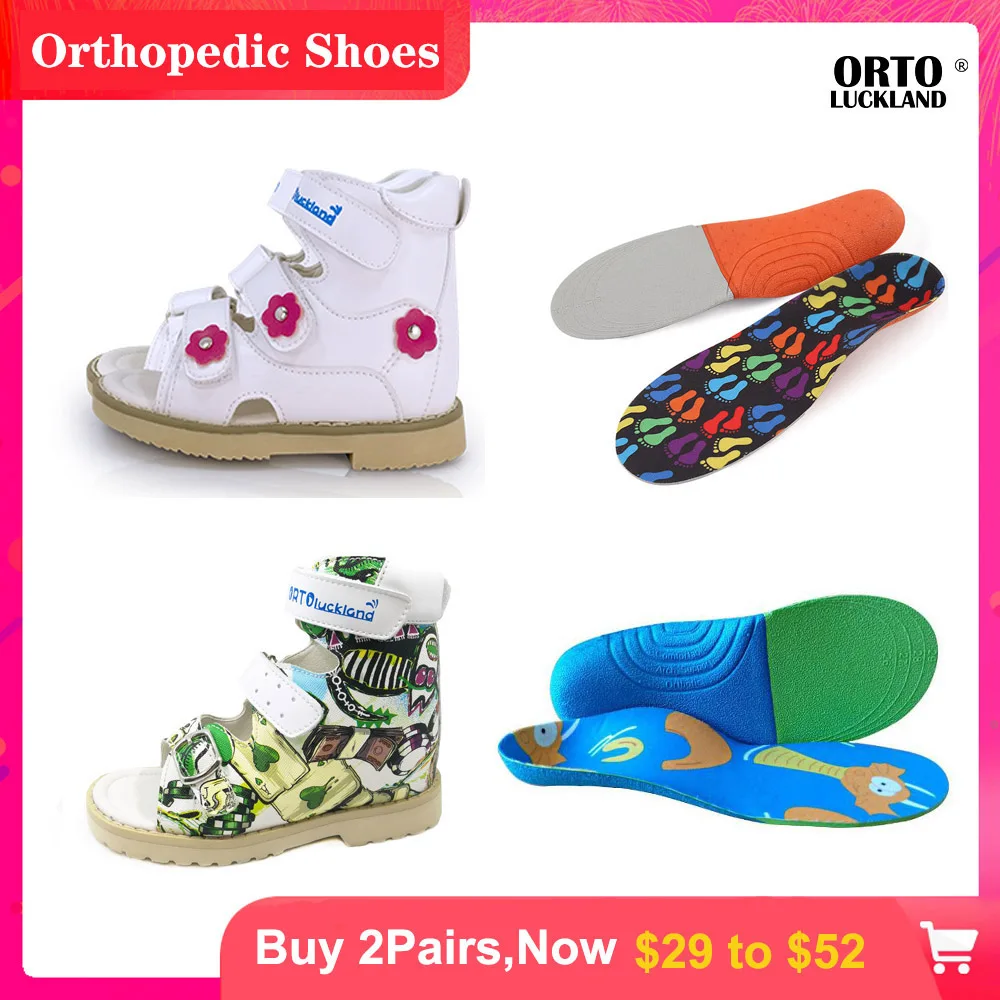 

Kids Orthopedic Shoes with Arch Support Insoles Combination for Unisex Summer Breathable Comfortable Boys and Girls Sandals