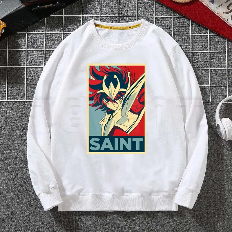 Мужская/Женская толстовка с длинным рукавом Saint Seya Knights of The Zodiac Harajuku|Толстовки и