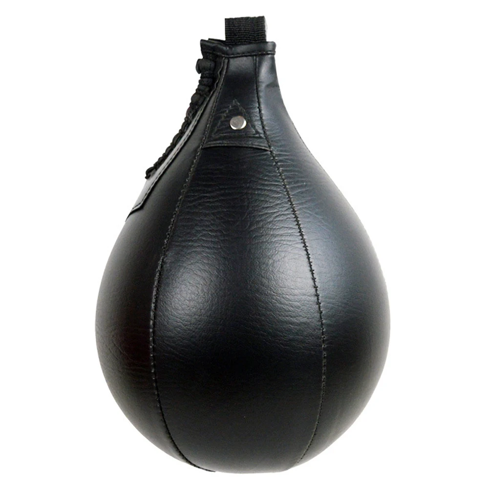 Color : Black and Red DZHT Pear Shape Fitness Ball Boxing Ball Speed Bag Speed Training Ball for Punching Training Workout Exercise Agility Training 
