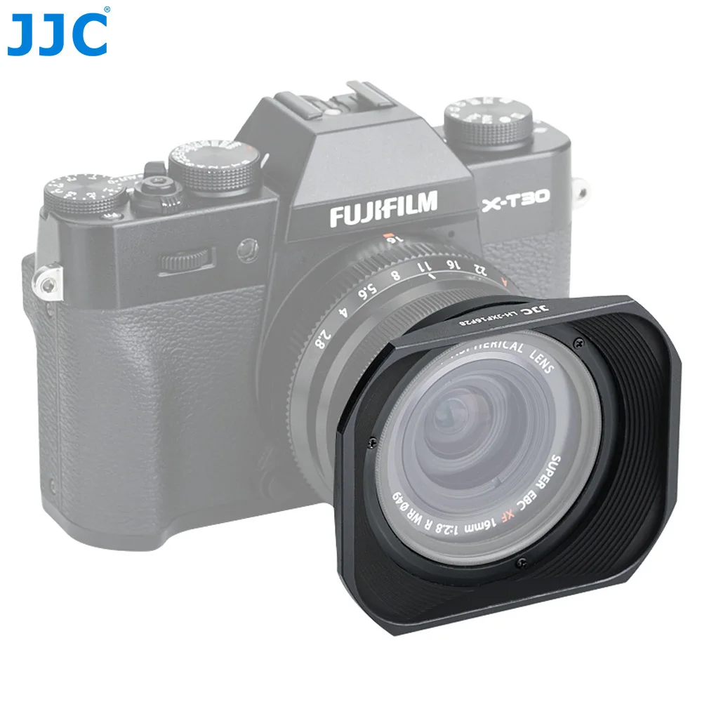 JJC LH-JXF16F28 черная байонетная бленда объектива с крышкой капота для FUJIFILM XF 16 мм f/2,8 R WR объектив протектор может поставить на ф49мм фильтр