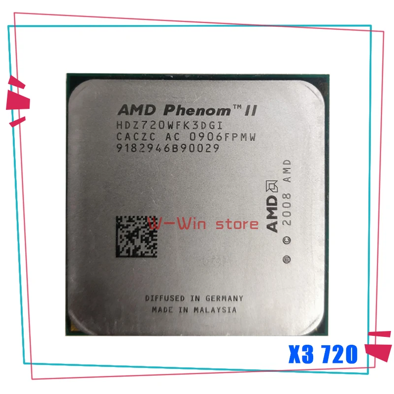 ЦПУ AMD Phenom X3 720 2 8 ГГц трехъядерный процессор HDX720WFK3DGI HDZ720WFK3DGI разъем AM3