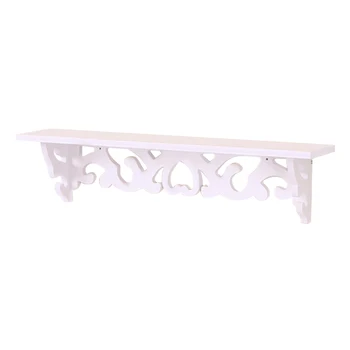 

PVC Pastoral Style DIY Bedroom Living Room Storage Holder Display Rack Home Decoration Wall Shelf Floating Board Bathroom