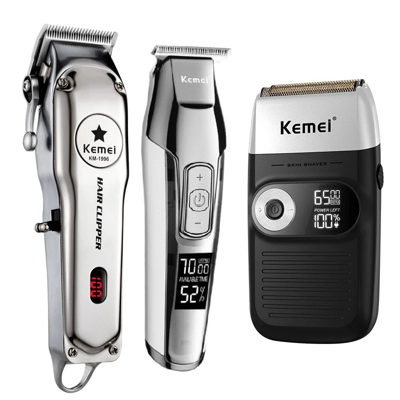 KM 1996 2024 5027 2026 T9 KEMEI Электробритва Kemei для мужчин Беспроводная Бритва с двойным