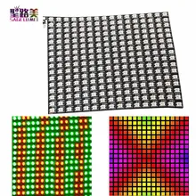 DC5V 8*8,16*16,8*32 Pixel WS2812 Digitale Flessibile LED Programmato Pannello Dello Schermo Singolarmente Indirizzabile Full Color display di Bordo