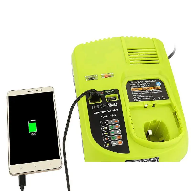 P117 Зарядное устройство для альтернативного крепления Ryobi натуральная 12 V-18 V литий-никель-металл-гидридных и никель-кадмиевых Батарея