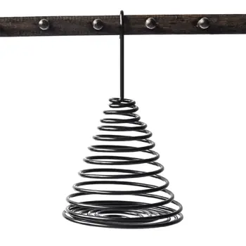 

Wild Bird Pet Supplies Feeder Automatic Bird Spiral Feeding Tool with Carrying Hook Metal Hanging Fat Ball Holder