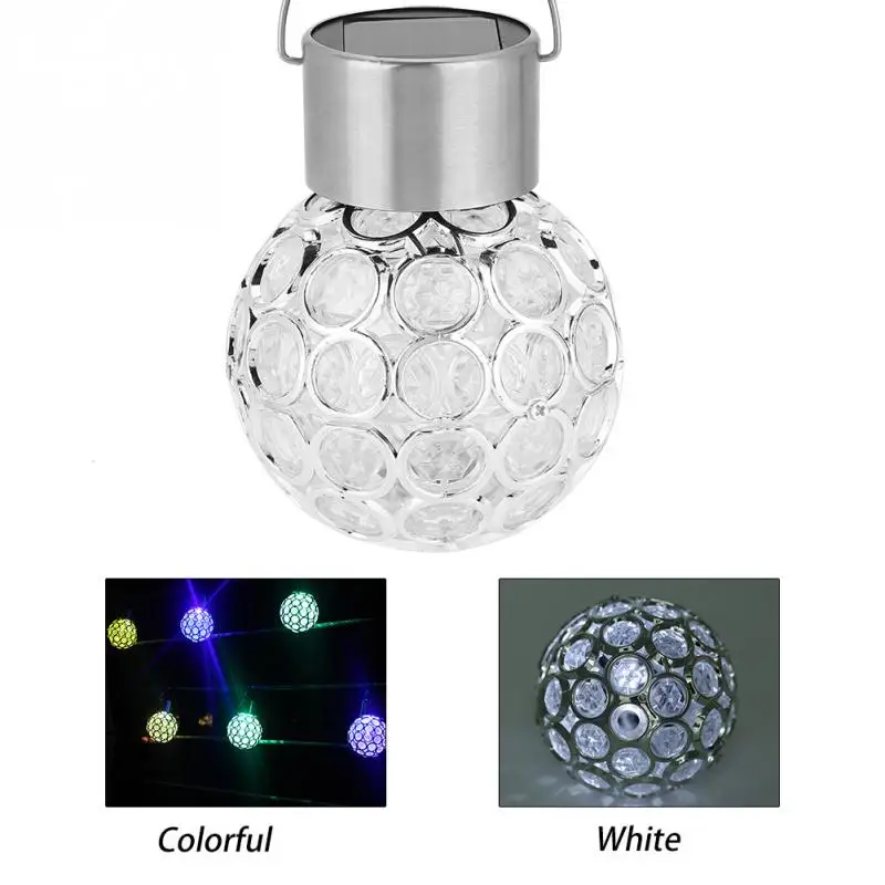 Offer Chance for  Low Power Consumption Solar Ball Garden Hang Outdoor Decorations Landscape Color Change LED Lamp Wa