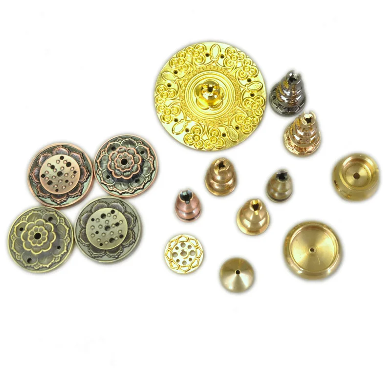 

Mini Incense Burner Pure Copper Gourd Lotus Nine-hole Incense Stick Fireproof Cotton Incense Accessories Buddhist Supplies