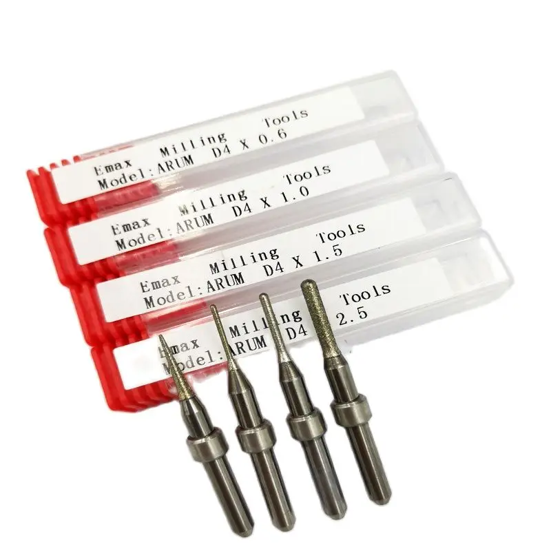 Frese Per Fresatura Arum Per Laboratorio Odontotecnico Fresatura Cad Cam Litio Disilicato Gambo 6Mm 4Mm Laboratorio Odontotecnico