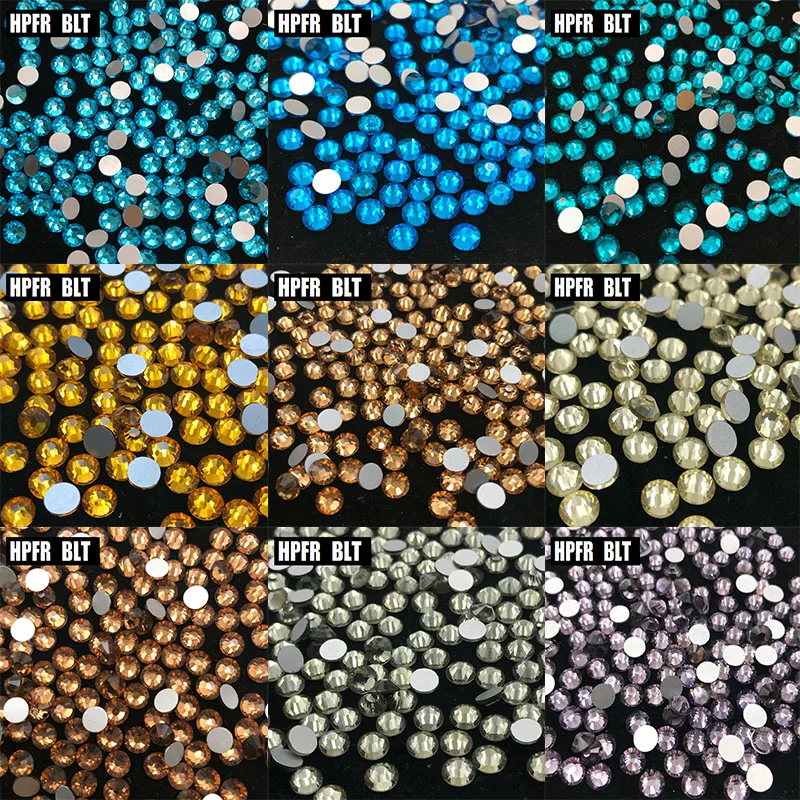 All Sizes 20Colors Crystal No Hotfix Rhinestones Glass Strass For 3D Nail Art Sewing Decorations | Дом и сад