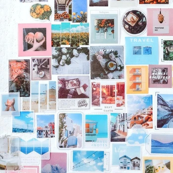 

40Pcs/pack Kawaii World Travel Beautiful Diary Stickers For Stationery Scrapbooking Diy Diary Album Journal Stick Label Supplies