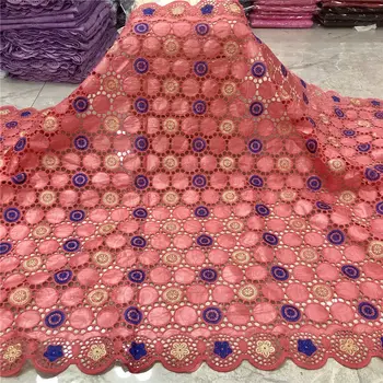 

african bazin riche fabric with bazin brode Latest fashion embroidery bazin riche lace fabric with swiss voile net lace 5 yards