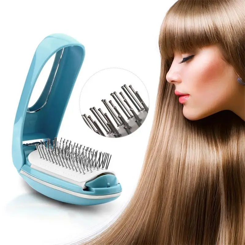 

TOUCHBeauty Scalp Head Massager Vibrating Anti-Static Hair Brush for Blood Circulation and Stress Relieving Foldable TB-1178Y
