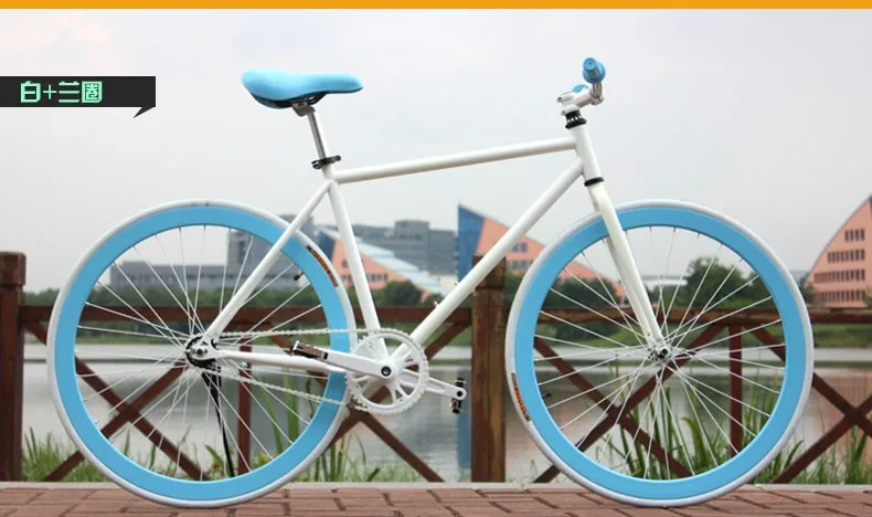 Clearance New X-Front brand Luminous High-carbon steel fixed gear Bike 700C students bicycle down road retro bicicleta 10