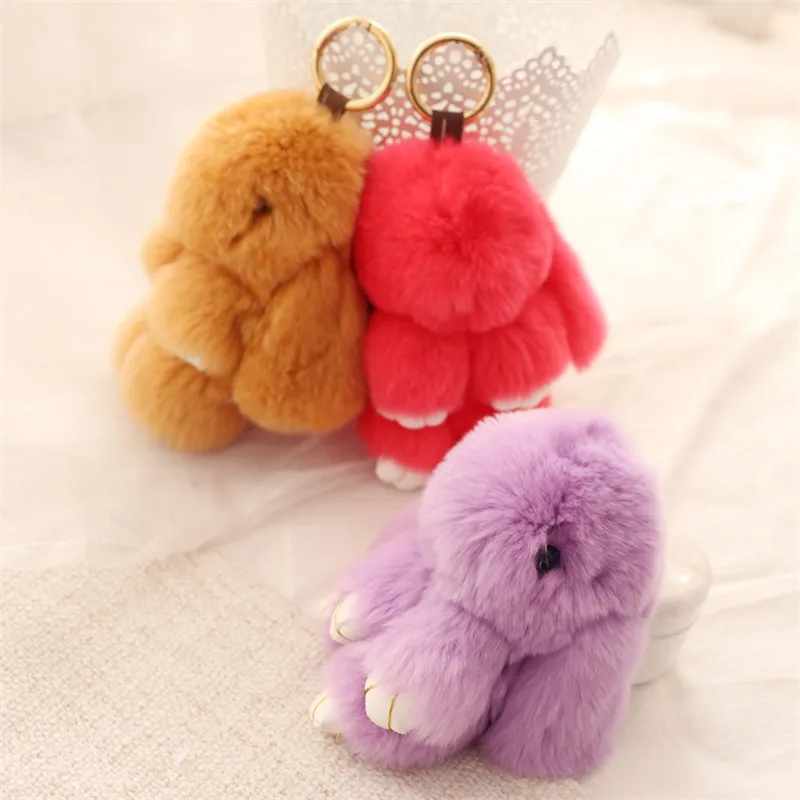 Super Mengse Bunny Bunny Pendant Meng Meng Rabbit Fur Bag Charm Stuffed Toy Car Keychain Dead Rabbit Pendant Lop-eared Rabbit Sc