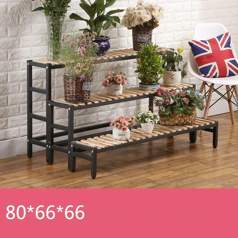 MODEL H Para Plantas деревянный Terraza Varanda Etagere Pour Plante Rak Bunga стеллаж полка открытый цветок Stojak Na Kwiaty завод Стенд - Цвет: MODEL H
