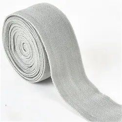 Multicolor Spandex Elastic Ribbon for DIY Hair Ties and Garment Accessories (Gray)