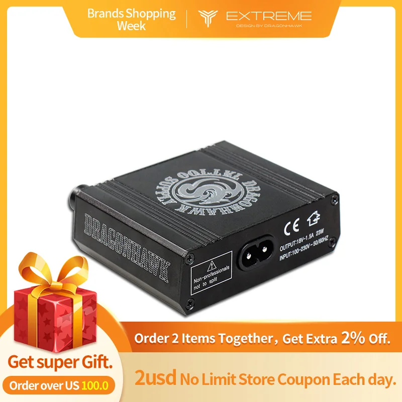 

Professional Tattoo Power Supply Digital LCD Mini Tattoo Power Supplies Box for Tattoo Body Art