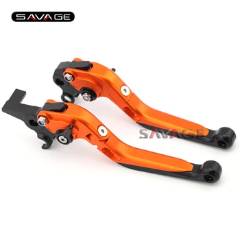 

For KTM 990/950/640 Adventure Motorcycle Accessories Adjustable Folding Extendable Brake Clutch Levers Orange