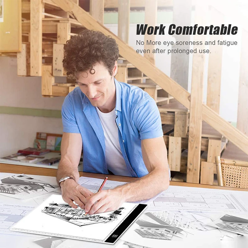 Elice A4 LED Light Box Digital Graphic Tablet Drawing Writing Tracing Copy Pad Work Board With Diamond painting Tool - Image 5