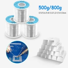0,5/0,6/0,8/1,0/1,2/1,5/2,0 мм олова 500/800g Оловянная проволока горячего расплава канифольное ядро припой проволока r& d 2.2% Flux катушка трубки