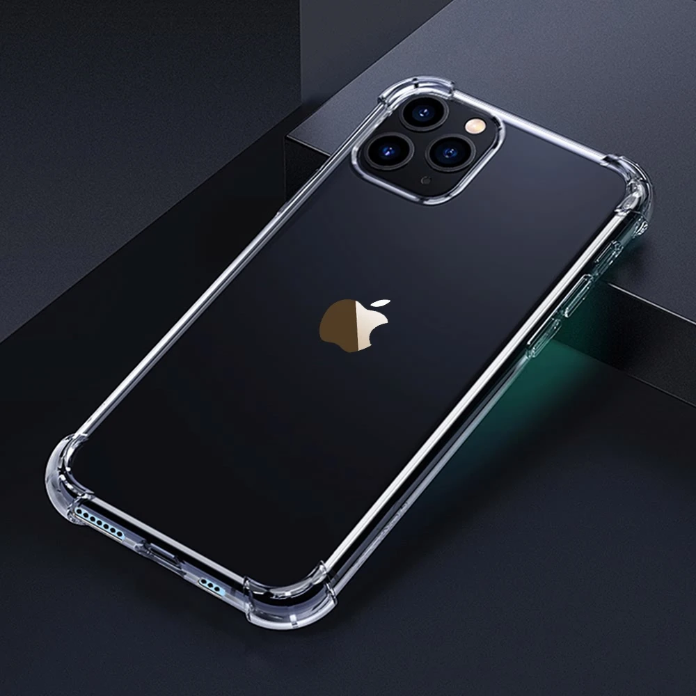 Мягкий прозрачный противоударный чехол для iPhone 11 Pro Max Xr X Xs 8 7 6 6s Plus ТПУ | Мобильные