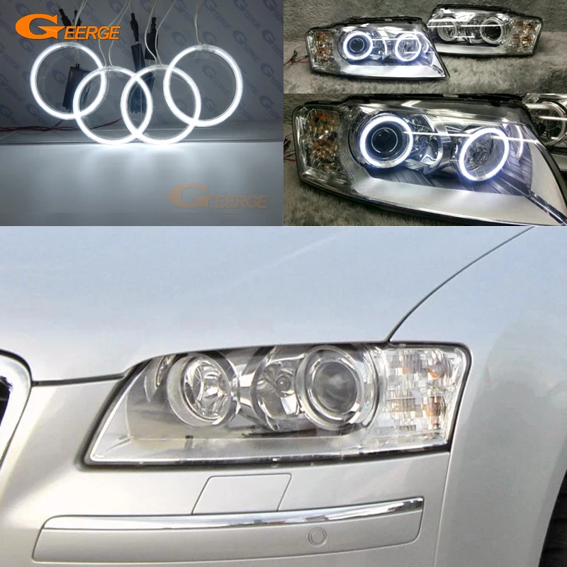Для Audi A8 S8 4E D3 2002 2003 2004 2005 2006 2007 2008 2009 2010 отличный ультра яркий CCFL ангельские глазки