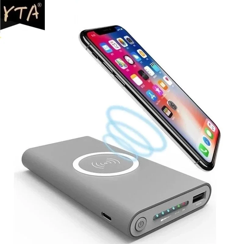 50000mAh Wireless Charger Power Bank For xiaomi huawei Fast Portable Powerbank Mobile Phone iphone Samsung |