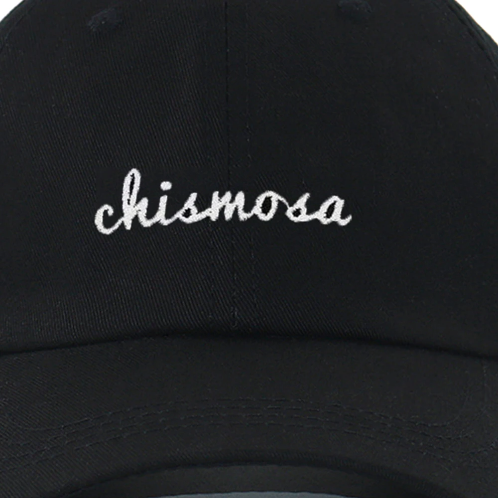 Модная бейсбольная кепка chismosa, хлопок, с вышитыми буквами, хип-хоп, кепка для папы, регулируемая, черная, изогнутая, на каждый день, спортивные шапки unsiex